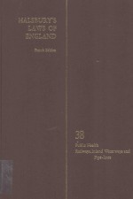 HALSBURY'S LAWS OF ENGLAND VOLUME 38