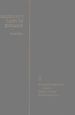 HALSBURY'S LAWS OF ENGLAND VOLUME 8