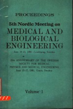 PROCEEDINGS 5TH NORDIC MEETING ON MEDICAL AND BIOLOGICAL ENGINEERING VOL 1 OF 2