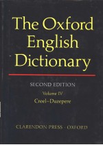 THE OXFORD ENGLISH DICTIONARY SECOND EDITION VOLUME Ⅳ