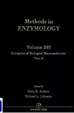 METHODS IN ENZYMOLOGY  VOLUME 295  ENERGETICS OF BIOLOGICAL MACROMOLECULES  PART B