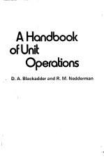 A HANDBOOK OF UNIT OPERATIONS