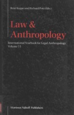 LAW ANTHROPOLOGY INTERNATIONAL YEARBOOK FOR LEGAL ANTHROPLOGY VOLUME 11