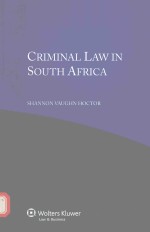 CRIMINAL LAW IN SOUTH AFRICA