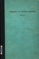 METHODS IN CANCER RESEARCH VOLUME Ⅰ