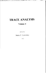 TRACE ANALYSIS VOLUME 4