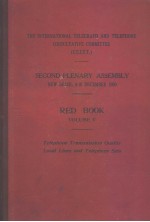 THE INTERNATIONAL TELEGRAPH AND TELEPHONE CONSULTATIVE COMMITTEE  2ND PLENARY ASSEMBLY  RED BOOK  VO