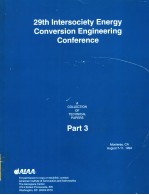 A COLLECTION OF TECHNICAL PAPERS  29TH INTERSOCIETY ENERGY CONVERSION ENGINEERING CONFERENCE  PART 3