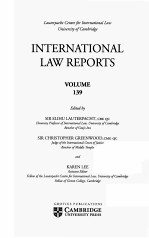 INTERNATIONAL LAW REPORTS VOLUME 139