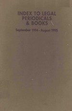 INDEX TO LEGAL PERIODICALS AND BOOKS  34