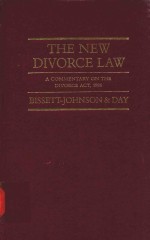 THE NEW DIVORCE LAW A COMMENTARY ON THE DIVORCE ACT