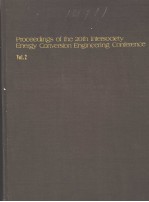 PROCEEDINGS OF THE 20TH INTERSOCIETY ENERGY CONVERSION ENGINEERING CONFERENCE  VOL.2