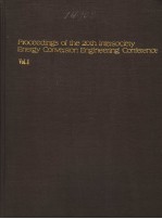 PROCEEDINGS OF THE 20TH INTERSOCIETY ENERGY CONVERSION ENGINEERING CONFERENCE  VOL.1