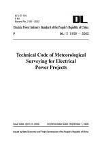 DL/T  5158-2002电力工程气象勘测技术规程