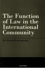 THE FUNCTION OF LAW IN THE INTERNATIONAL COMMUNITY