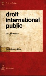 DROIT INTERNATIONAL PUBLIC