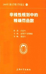 2004年上海大学博士学位论文  48  非线性规划中精确罚函数