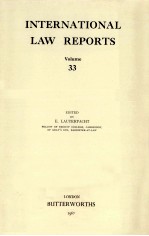 INTERNATIONAL LAW REPORTS VOLUME 33