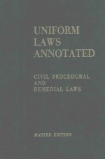 UNIFORM LAWS ANNOTATED