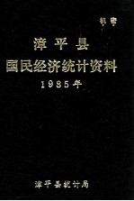 漳平县国民经济统计资料  1985年