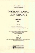 INTERNATIONAL LAW REPORTS  VOLUME 144