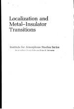 LOCALIZATION AND METAL-INSULATOR TRANSITIONS