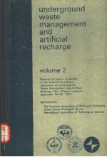 UNDERGROUND WASTE MANAGEMENT AND ARTIFICIAL RECHARGE  VOLUME 2