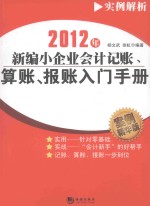 新编小企业会计记账、算账、报账入门手册  2012年  案例精华版