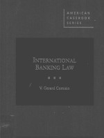 INTERNATIONAL BANKING LAW