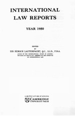 INTERNATIONAL LAW REPORTS YEAR 1950