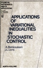 APPLICATIONS OF VARIATIONAL INEQUALITIES IN STOCHASTIC CONTROL