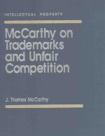 MCCARTHY ON TRADEMARKS AND UNFAIR COMPETITION VOLUME 1