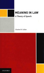 meaning in law A THEORY OF SPEECH