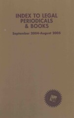 INDEX TO LEGAL PERIODICALS AND BOOKS  44