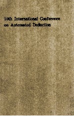 Lecture Notes in Artificial Intelligence 449 10th International Conference on Automated Deduction