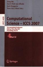 Lecture Notes in Computer Science 4490 Computational Science-ICCS 2007 7th International Conference