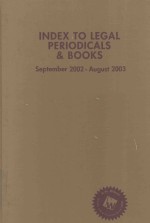 INDEX TO LEGAL PERIODICALS AND BOOKS 42