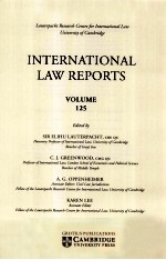 INTERNATIONAL LAW REPORTS  VOLUME 125