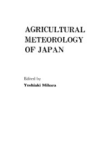 AGRICULTURAL METEOROLOGY OF JAPAN