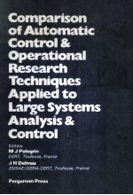 COMPARISON OF AUTOMATIC CONTROL AND OPERATIONAL RESEARCH TECHNIQUES APPLIED TO LARGE SYSTEMS ANALYSI