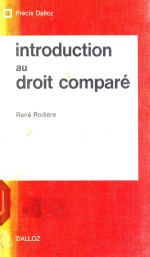 INTRODUCTION AU DROIT COMPARE