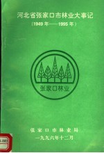 河北省张家口市林业大事记  1949年-1995年