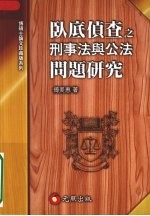 卧底侦查之刑事法与公法问题研究