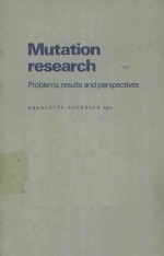 MUTATION RESEARCH PROBLEMS RESULTS AND PERSPECTIVES