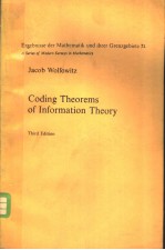 CODING THEOREMS OF INFORMATION THEORY THIRD EDITION