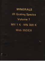 MINERALS IR GRATING SPECTRA VOLUME 1