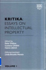 Kritika:Essays on Intellectual Property  Volume 1