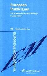 European Public Law The Achievement and the Challenge Second Edition