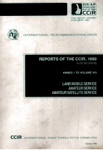 INTERNATIONAL TELECOMMUNICATION UNION REPORTS OF THE CCIR