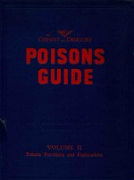 CHEMIST AND DRUGGIST POSIONS GUIDE AN ENCYCLOP EDIA OF POISONS LAW VOLUME II:POISONS PROVISIONS AND 